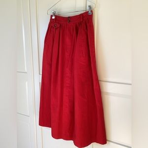 Vintage 1980s Ralph Lauren Maxi Skirt.